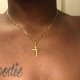 Cross Clavicle Chain Christian Faith Retro