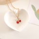 Jewelry Fashion Personality Cherry Necklace Women's Jewelry Simple Clavicle Chain