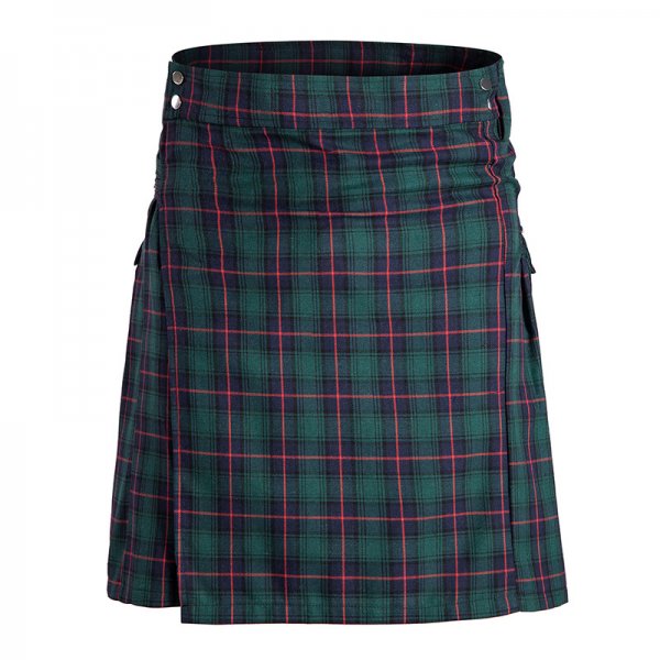 Traditional Scottish Highlands Plaid Festival Pleated Skirt